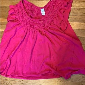 Free People Pink tank or off the shoulder
